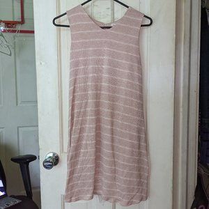 Pink and White Striped Dress